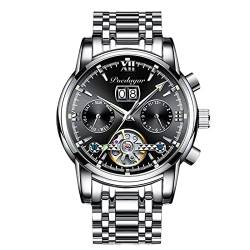 rorios Herrenuhren Automatik Mechanische Uhr mit Edelstahlband Klassisches Leuchtende Uhr Wasserdicht Armbanduhr Uhr für Männer von rorios