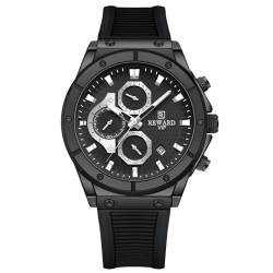 rorios Mode Herren Armbanduhren Minimalistisch Silikon Armband Uhr Multifunktional Chronograph Uhr Freizeit Analog Quarz für Männer Leuchtend von rorios