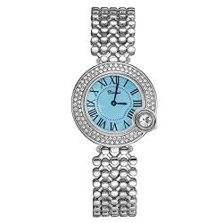 rorios Mode Kleid Damenuhren Analog Quarz Uhr mit Edelstahlarmband Wasserdicht Armbanduhr für Damen Frauen Mädchen von rorios