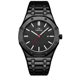 rorios Paar Uhr Leuchtuhr Analog Quarz Uhr mit Edelstahl Armband Minimalistische Unisex Armbanduhr von rorios