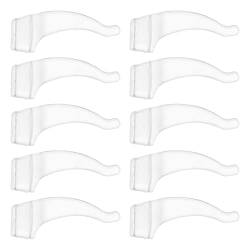 ROSENICE 20 Paar weiche Silikon Brillen Anti-Rutsch Ohrpolster (Transparent) von rosenice