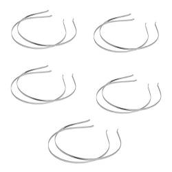 ROSENICE Stirnbänder Metall Haarband Haarreif Haarband DIY Zubehör Haar Hoop 7mm - 10 Stücke von rosenice