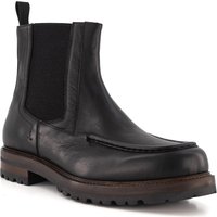 rosso e nero Herren Chelsea Boots schwarz Glattleder von rosso e nero