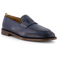 rosso e nero Herren Loafer blau Glattleder von rosso e nero