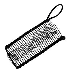 Anti-Rutsch-Haarspange Retro-Bananen-Haarspange, elastischer Haarschmuck, 30 Zähne, Kamm, Haarnadel für dicke, gewellte, natürliche Locken von routinfly