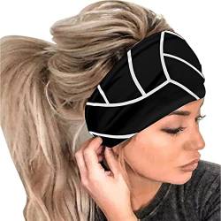 Damen Mode Ball Print Elastisches Stirnband - Damen Haarband Kopfwickel Haarband Bandana Stirnband Für Sport Tägliche Mode Outfits Damenmode Stirnbänder Kopftücher Haarschmuck Athletisch von routinfly