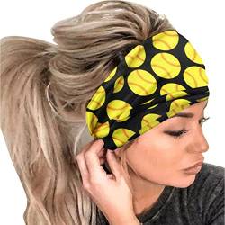 Damen Mode Ball Print Elastisches Stirnband - Damen Haarband Kopfwickel Haarband Bandana Stirnband Für Sport Tägliche Mode Outfits Damenmode Stirnbänder Kopftücher Haarschmuck Athletisch von routinfly