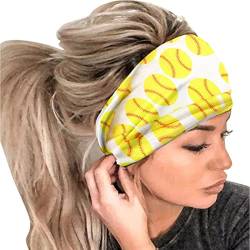 Damen Mode Ball Print Elastisches Stirnband - Damen Haarband Kopfwickel Haarband Bandana Stirnband Für Sport Tägliche Mode Outfits Damenmode Stirnbänder Kopftücher Haarschmuck Athletisch von routinfly