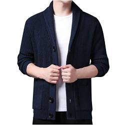 Herren Casual Solide Einreiher Langarm Strickjacke Umlegetasche Pullover Jacke Mantel Damen Hoodie Damen Anzüge & Blazer von routinfly