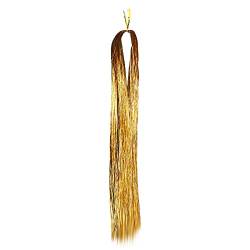 Hochwertige Pferdeschwanz-Verlängerung – 16 Farben Super Flash Buntes Haar Seidenhaar Goldseide Bing Hair Party Club von routinfly