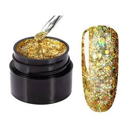 Langanhaltender Nagellack – 5 ml glänzendes Diamant-Gel hell für Fuß-Hand-Nagelkunst-Design LED/UV-Lampe von routinfly