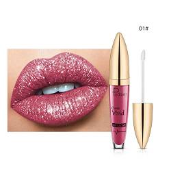Lipgloss-Diamond Shiny Long Lasting Lipstick Glitter Lipgloss Lipstick Glänzender, matter, flüssiger Lippenstift von routinfly
