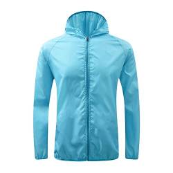 routinfly Regenjacke Damen Herren Atmungsaktiver Wasserdichter Regenmantel Fahrradjacke Leichte Winddichte Funktionsjacke Outdoor Jacke ÜBergangsjacke Sweatjacke Mit Kapuze Zum Wandern Trekking von routinfly