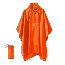 routinfly Wasserdichter Regenponcho FüR Erwachsene Leichter Wiederverwendbarer Wander Regenmantel Jacke Mit Kapuze Outdoor AktivitäTen Feste Regencape FüR Herren Damen Atmungsaktives Regen Accessoire von routinfly