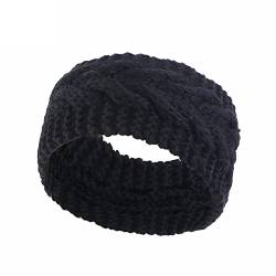 Verdicken Stirnband Damen,Gestrickte Haarreifen für Frauen Damen Wollstirnband Warmes Stirnband Modisches Strickstirnband Laufweste Herren Sommer Skifahren, Laufen, Workou von rtdgcv