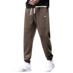 rtdgcv Freizeithose Herren Hosen Herren Baggy Männer Winter Und Herbst Einfarbig Lange Hosen Tether Hosen Sport Straße Casual Hosen Karo Jogginghose Herren Outdoorhose Herren Hose Herren Schwarz von rtdgcv