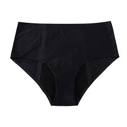 rtdgcv Inkontinenz Schwimmshorts Damen-Bikinihose mit hoher Taille, Retro-Basic, vollständig bedeckt, Badeanzug, Badeanzug mit mittlerer Taille Sommer Shorts Damen Luftig (Black, L) von rtdgcv