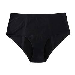 rtdgcv Inkontinenz Schwimmshorts Damen-Bikinihose mit hoher Taille, Retro-Basic, vollständig bedeckt, Badeanzug, Badeanzug mit mittlerer Taille Sommer Shorts Damen Luftig (Black, M) von rtdgcv