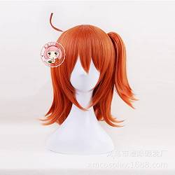 coser wigs Gudako Fujimaru Ritsuka Cosplay Perücke Fo Fate Grand Order Servant Orange Pigtails Synthetisches Haar für Erwachsene + Free Wig Cap von rugzak