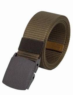 ruiyang Herren Nylon Canvas G¨¹rtel, Bequemer Atmungsaktiver L?ssiger G¨¹rtel, Milit?rische taktische G¨¹rtel mit,Automatischer G¨¹rtelschnallen,Anti-Allergie -Breite 3.8cm von ruiyang