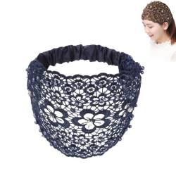 Floral Lace Headwrap, Pearl Headpiece Women Lace Headbands Wide Floral Lace Headbands, Vintage Floral Pearl Lace Turban Bandana Headwrap Bohemian Hair Accessories for Women von rujjftsy