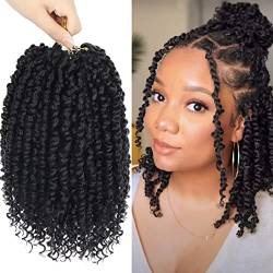 RUNRAYAY Damen schwarze Perücke kurze schwarze afrikanische Lockenkappe für synthetische Perücke, geeignet für Frauen mit dünnen Haaren, natürliche weiche Perücke für Frauen mit dünnen Haaren von runrayay