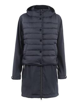 s'questo Damen Jacke Soquesto Softshell Parka und abnehmbare Steppweste squesto, Gr. 46, Blau von s`questo