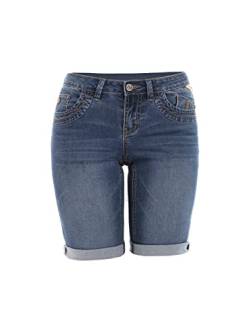 s'questo Damen Soquesto Jeans Shorts Sommerhose für warme Tage squesto, Gr.40, Blau von s`questo