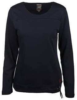 s'questo Damen Sweater Einfarbig, Gr. 42, Blau von s`questo