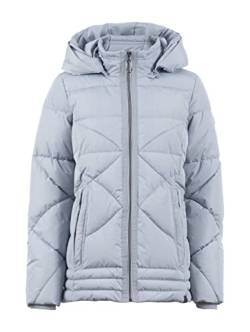 s'questo Jacke Damen Soquesto Winterjacke Steppjacke gesteppte Jacke Abnehmbare Kapuze Rippbund squesto, Gr.46, Blau von s`questo