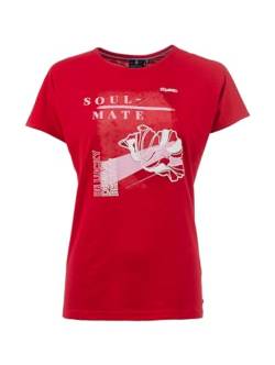 s'questo Shirt 1/2 T-Shirt, floral, modern Candy red 36 Soquesto Damen von s`questo