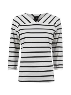 s'questo Shirt 3/4 Shirt, 3/4 Armlänge, leicht, gestreift Offwhite 38 Soquesto Damen von s`questo