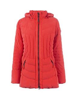 s'questo Winterjacke Damen Soquesto Steppjacke mit Kapuze Wendemantel mit Reißverschluss Wendejacke squesto, Gr.36, Rot von s`questo