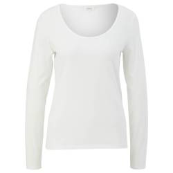 s.Oliver Damen Langarm Shirt off white 46 von s. Oliver