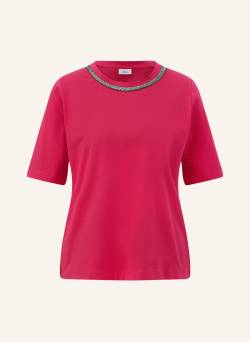 S.Oliver Black Label T-Shirt Mit Schmucksteinen pink von s.Oliver BLACK LABEL