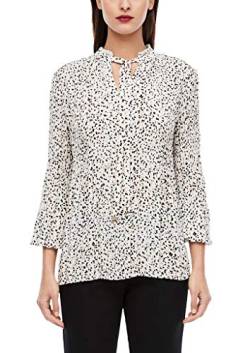 s.Oliver BLACK LABEL Damen 150.11.899.10.100.2052095 Bluse, Cream AOP, 34 von s.Oliver BLACK LABEL