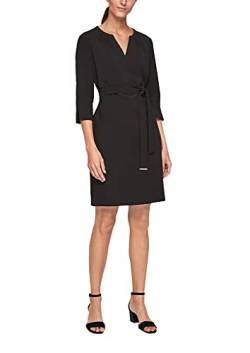 s.Oliver BLACK LABEL Damen 150.11.899.20.200.2105275 Kleid, Schwarz, 36 EU von s.Oliver BLACK LABEL