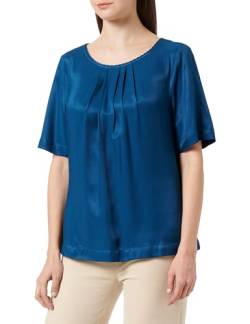 s.Oliver BLACK LABEL Damen Bluse Kurzarm Blue Green 36 von s.Oliver BLACK LABEL