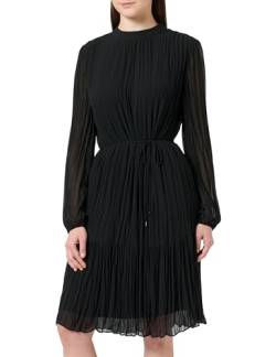 s.Oliver BLACK LABEL Damen Blusenkleid aus Chiffon Black, 40 von s.Oliver BLACK LABEL