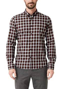 s.Oliver BLACK LABEL Herren 12.910.21.2686 Freizeithemd, Braun (Brown Check 88n7), (Herstellergröße: 39) von s.Oliver BLACK LABEL