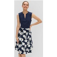 s.Oliver BLACK LABEL Minikleid Floral gemustertes Kleid mit Tunika-Ausschnitt von s.Oliver BLACK LABEL