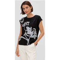 s.Oliver BLACK LABEL Shirttop T-Shirt im Fabricmix von s.Oliver BLACK LABEL