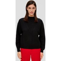 s.Oliver BLACK LABEL Strickpullover Pullover mit Kaschmir Lochstickerei von s.Oliver BLACK LABEL