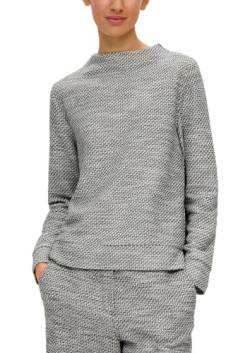 s.Oliver BLACK LABEL Sweatshirt aus Bouclé grau meliert 44 von s.Oliver BLACK LABEL