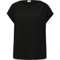 s.Oliver BLACK LABEL T-Shirt, Plisseefalten, für Damen, schwarz, 38 von s.Oliver BLACK LABEL