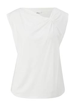 s.Oliver BLACK LABEL Women's T-Shirt, Kurzarm, White, 38 von s.Oliver BLACK LABEL