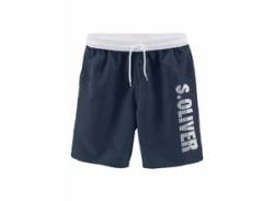 Badeshorts S.OLIVER Gr. L (52), Lang, blau (marine (langgröße)) Herren Badehosen Badeshorts von s.Oliver