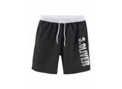 Badeshorts S.OLIVER Gr. XL (54/56), Lang, schwarz (schwarz (langgröße)) Herren Badehosen Badeshorts von s.Oliver