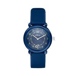 Name It Armbanduhr Jungen Kinder Quarzuhr Analog, mit Silikon Armband, Blau, 5 bar Wasserdicht, Kommt in Uhren Geschenk Box, 2036534 von s.Oliver