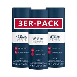 s.Oliver® So Pure I 3er Pack - Deodorant - pur - authentisch - zuverlässig frisch I 150ml Natural Spray - 3er Pack von s.Oliver